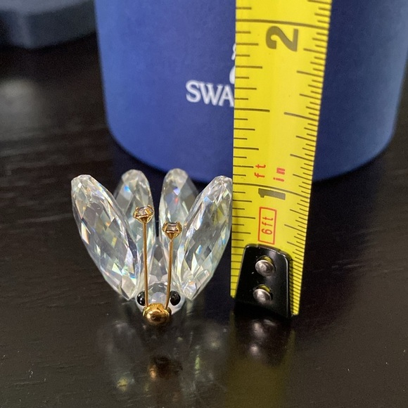 Swarovski Crystal Butterfly Figurine Crystal Tips Gold Antenna - Picture 10 of 12